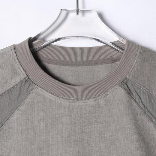 3056SDSA男士秋冬新款痞帅男装韩版复古拼接圆领卫衣百搭宽松套头上衣 商品图2