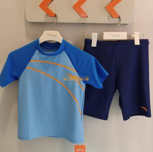 安踏儿童2025夏季新款男大童抗紫外线抗菌分体式泳衣3825332414R 商品图0