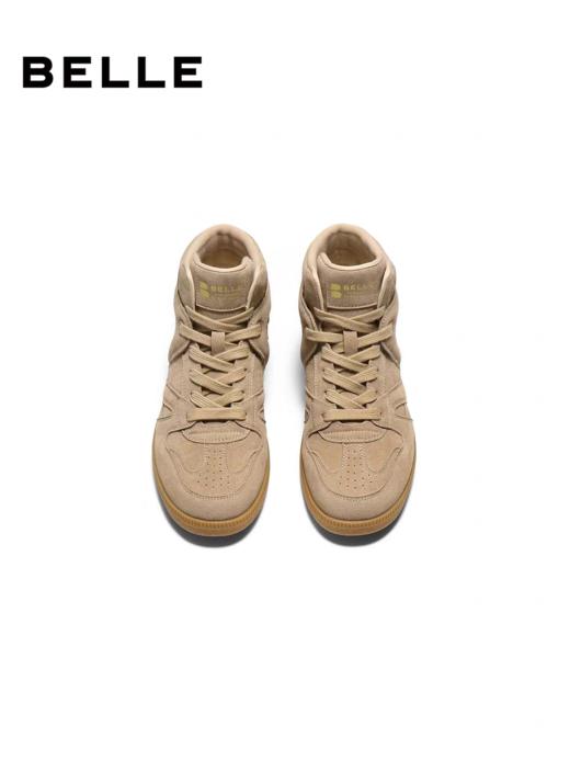 BF楼百丽复古保暖高帮鞋女25冬新商场同款舒适薄底休闲鞋E8H1DDD5 商品图2