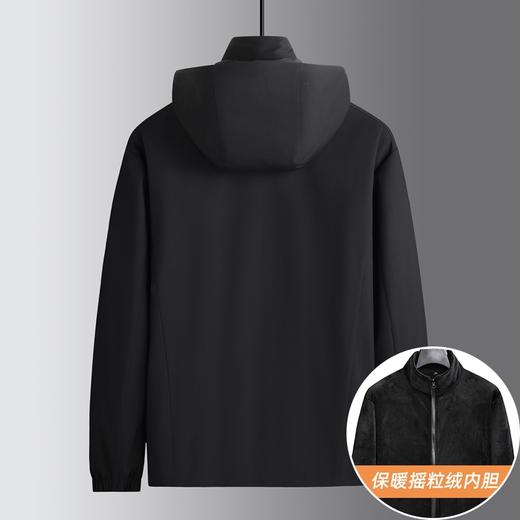 【三合一】【DK】大依优型大码男装可脱卸摇粒绒风衣两件套保暖衣商务外套加肥加大 商品图1