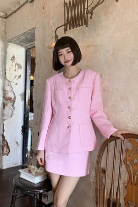 amadella 名媛小香风西装外套半裙套装 17120