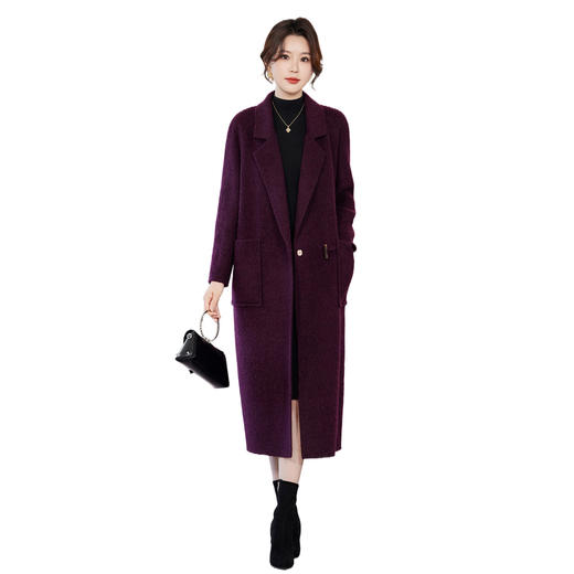 TC 23578双面呢羊毛大衣显瘦妈妈装双面呢外套 商品图4