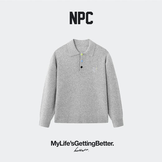 NPC潮牌博物馆奇妙夜系列毛衣男女情侣秋冬宽松休闲保暖NP57SW55 商品图5