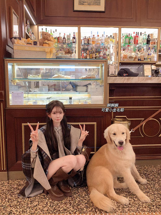 金蘑菇菇 昭和少女 fend*斗篷 / 双面格子配色  可拆卸帽子 商品图2