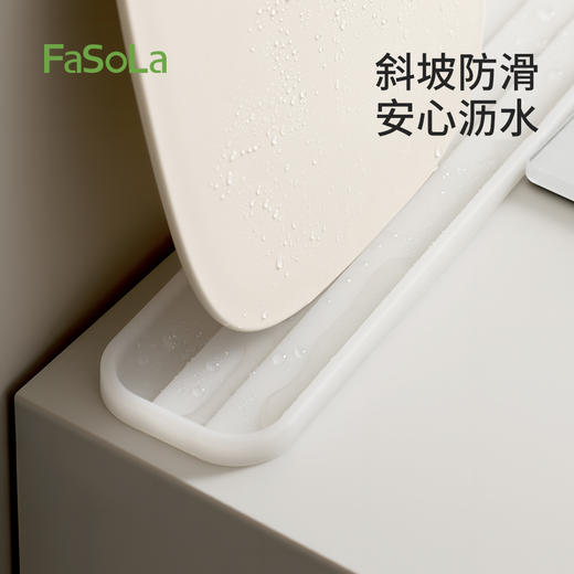 FaSoLa厨房灶台锅盖垫防滑硅胶垫台面防烫垫隔热垫多功能窄缝沥水垫 商品图1