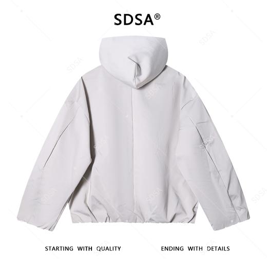 SDSA男士秋冬新款痞帅男装韩版色拉链口袋连帽卫衣开衫休闲外套 商品图5