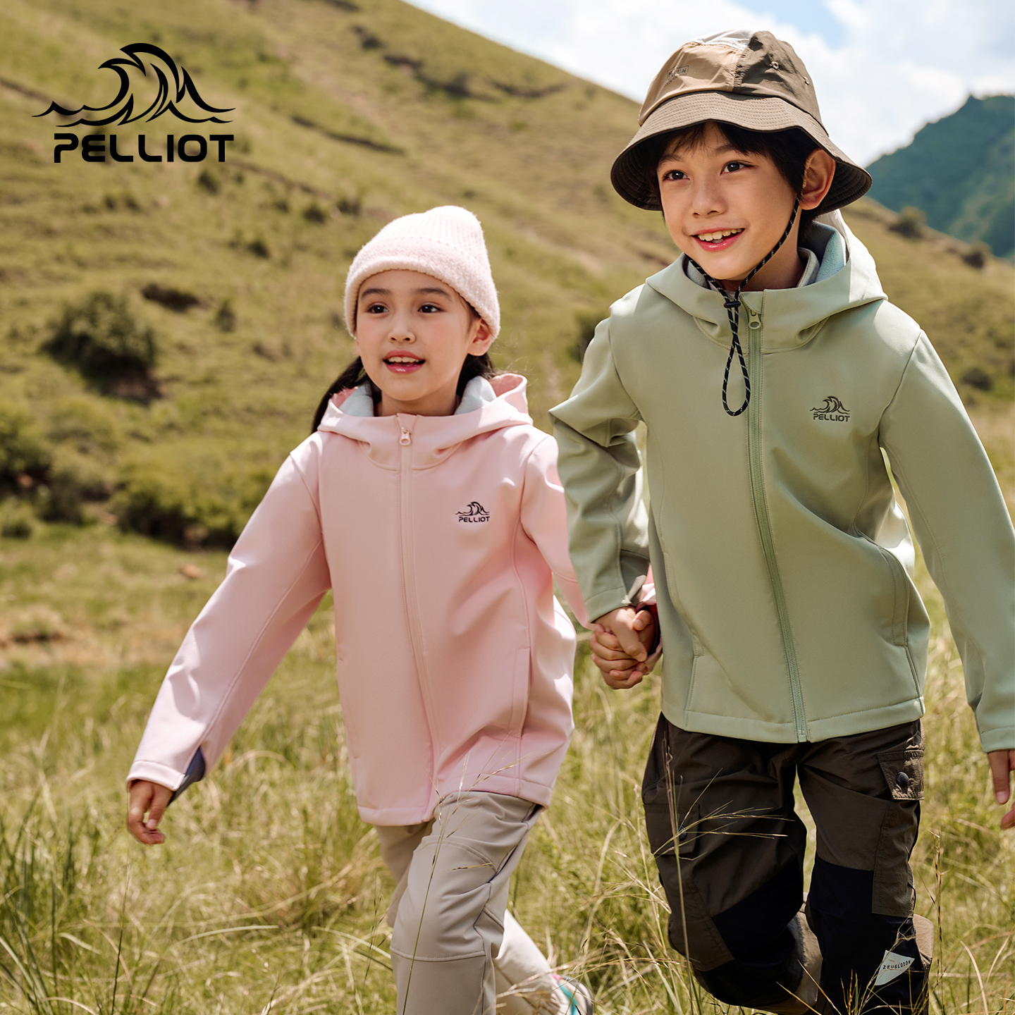 伯希和户外儿童软壳衣新款防风耐磨运动上衣男童女童休闲百搭外套