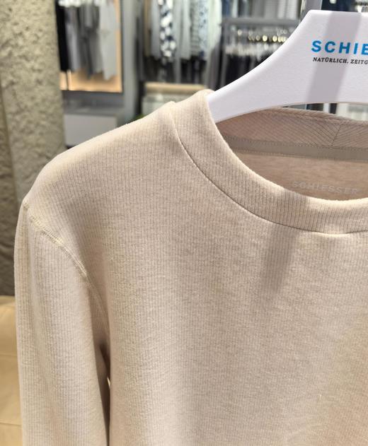 【莱赛尔绵羊毛打底外穿】SCHIESSER德国舒雅女士圆领长袖莱赛尔绵羊毛腈纶混纺面料打底衫保暖260g31/26178U 商品图8