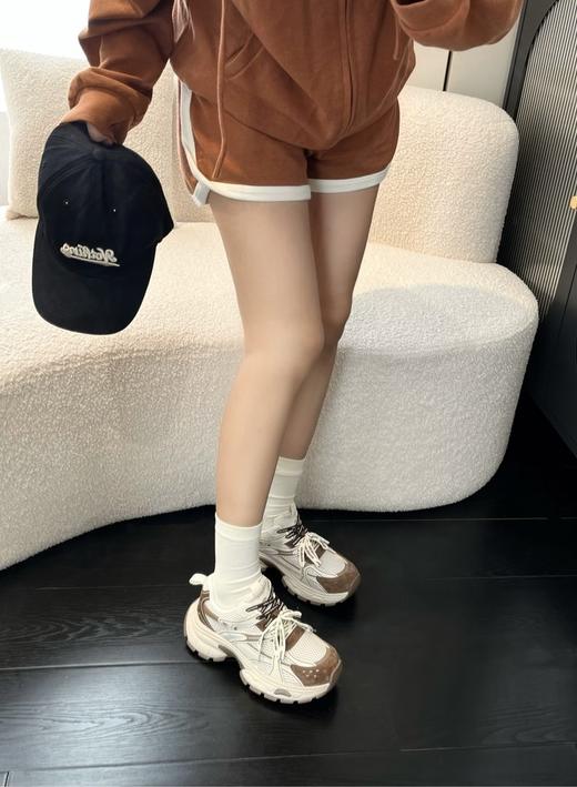 JEHURFIE/纪华菲双鞋带～复古拼色厚底增高老爹鞋AB25502 商品图8