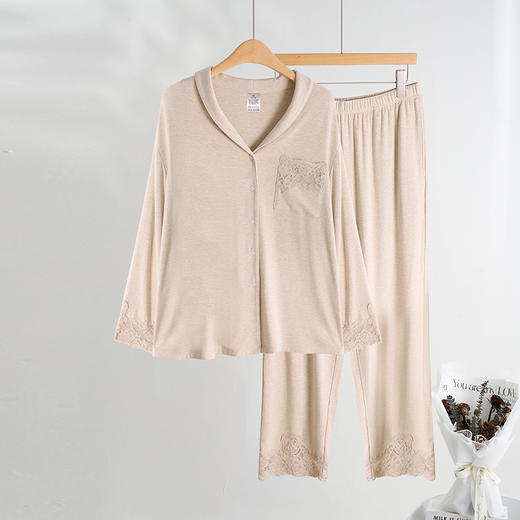 美奈川 蓄暖棉绒雅韵女套装JJ28137 商品图2