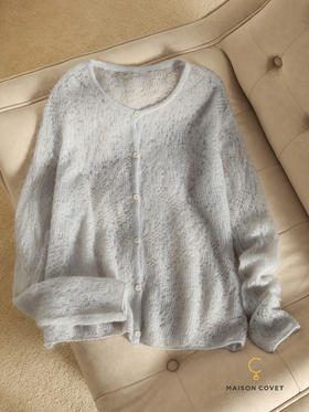 MAISON COVET 马海毛镂空针织开衫