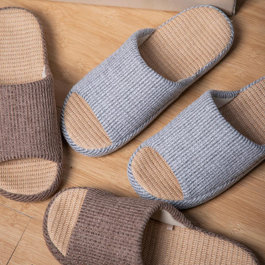 热卖！静音好穿不臭脚！正品良尖棉麻拖鞋  10A抑菌！120D人体工学内置鞋底，脚感舒服  鞋底TPR贴片，防滑耐磨! 男女款 商品图3