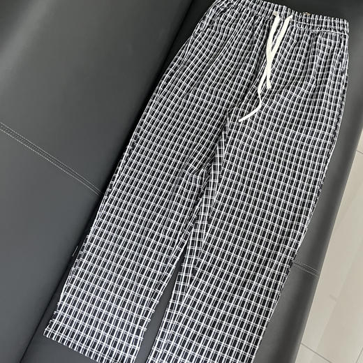 【169元2件】女士秋冬新款格子长筒磨毛直筒长裤休闲女裤【FD25327】 商品图2
