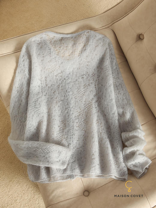 MAISON COVET 马海毛镂空针织开衫 商品图1