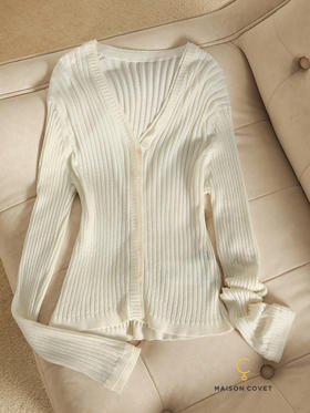 MAISON COVET 设计款v领开衫上衣