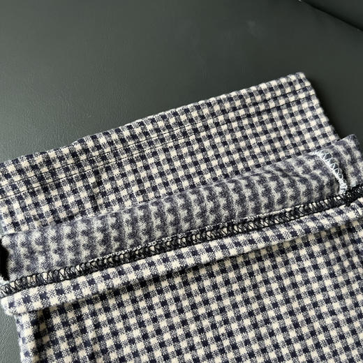 【169元2件】女士秋冬小格子直筒裤休闲女裤磨毛厚裤子【FD25328】 商品图2