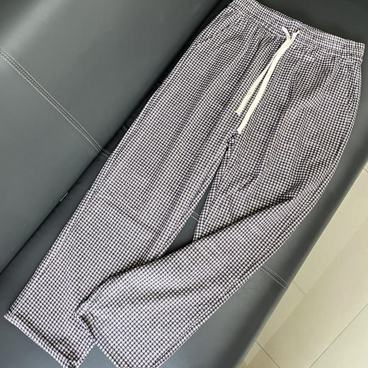 【169元2件】女士秋冬小格子直筒裤休闲女裤磨毛厚裤子【FD25328】 商品图0