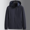 【DK】大依优型大码男装连帽夹克外套可脱卸帽秋季户外防风休闲商务百搭加肥加大夹克 商品缩略图5