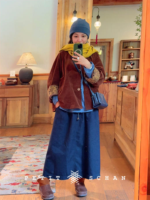 PETIT SCHAN小闪 CLO#918 Old Times 旧时光 棉牦牛绒灯芯绒外套 商品图5