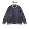 SDSA男士秋冬新款痞帅男装复古宽松棒球领夹克拼接设计小众外套 商品缩略图1