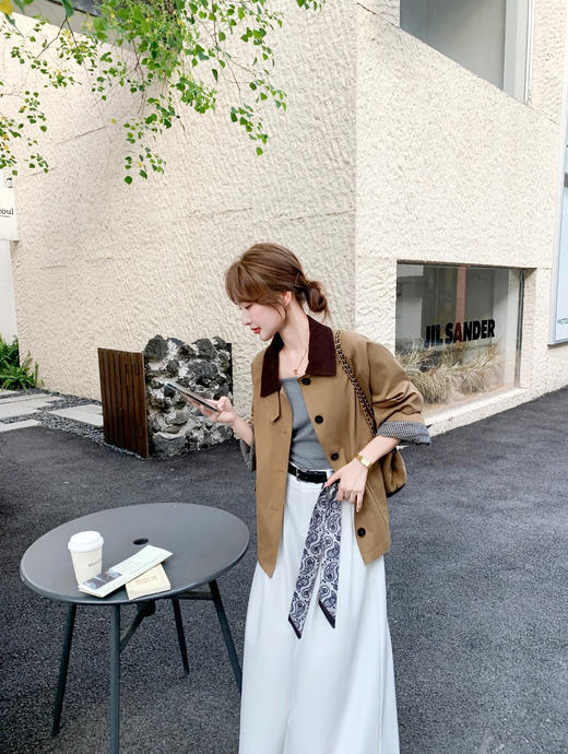 ICICLE之禾 25秋季新款高密斜纹棉夹克巴恩风短外套（SS） 商品图9