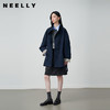 NEELLY纳俪商场同款秋冬新款条纹撞色廓形风衣女温柔气质风外套N25094F05517 商品缩略图0