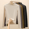 雀说半高领面膜衫女内搭秋冬磨毛打底衫修身保暖外穿长袖T恤上衣AL528 商品缩略图3