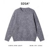 SDSA男士秋冬新款痞帅男装韩版简约纯色圆领针织衫百搭宽松毛衣 商品缩略图0