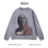 25076SDSA男士秋冬新款痞帅男装美式复古人物印花圆领卫衣嘻哈百搭时尚 商品缩略图1