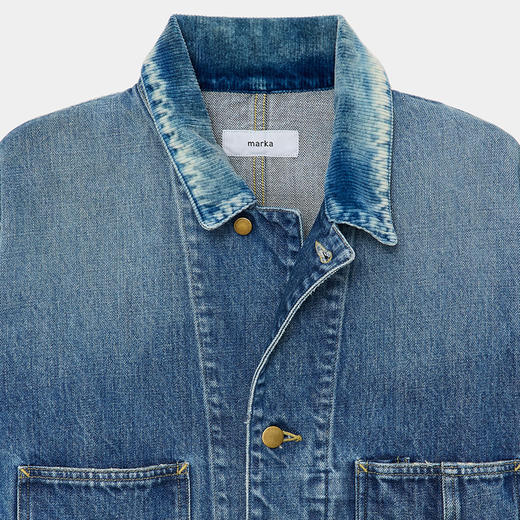 marka COVERALL JACKET 有机棉水洗牛仔工装夹克外套 商品图3