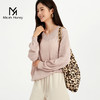 米加蜜慵懒感亮片落肩针织衫 商品缩略图0