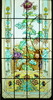 独角鹿西洋古董20世纪初法国新艺术风格时期工坊L’Homme & Lefèvre签名出品繁花齐绽主题彩绘玻璃花窗一组 商品缩略图8