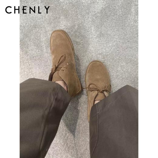 尘衣｜25F/W 冬日护脚牛反绒毛底短靴 商品图0