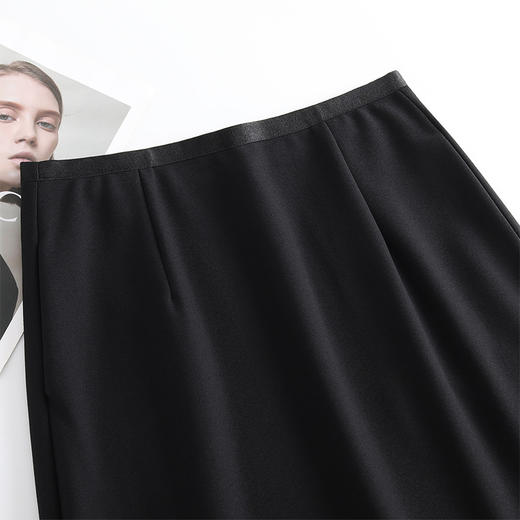 垂感修身蕾丝直筒裙，松紧腰通勤半身裙显瘦长款A字裙MYX-KYL-033-L 商品图3