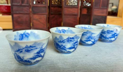 青花山水茶具套组 商品图0