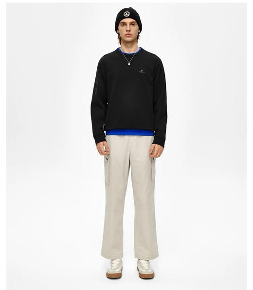 【开放日忙 秒杀价已调 直接拍】返场 比音勒芬华夫格 羊毛混纺 肌理男款卫衣 商品图6