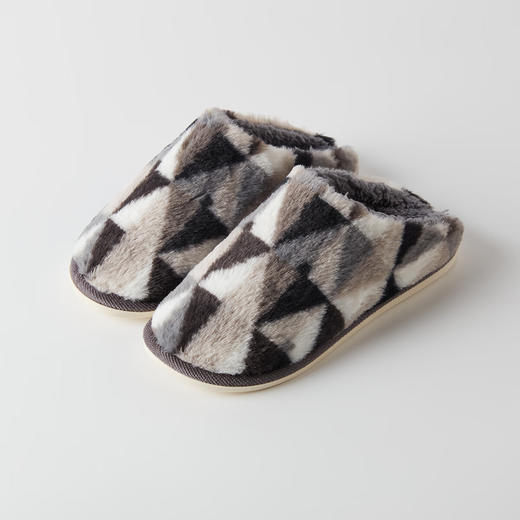  秋冬室内拖鞋男女通用抗菌拖鞋NW菱形 TR2501 商品图4