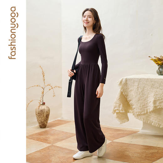 凡圣瑜伽长袖休闲连体阔腿裤 FC15959 商品图13