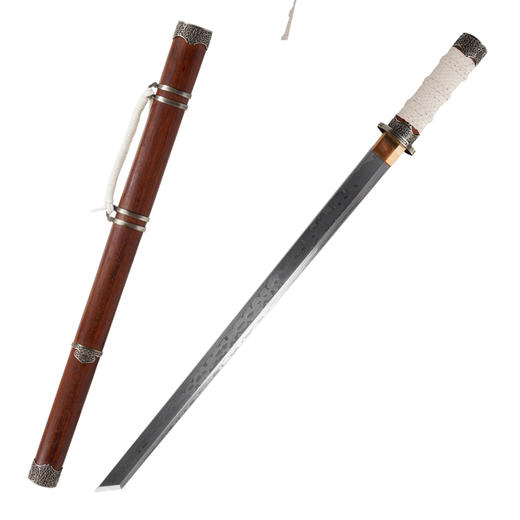 星火唐刀 汉唐收藏刀剑 龙泉沈广隆宝剑一体刀剑 未开刃 商品图6