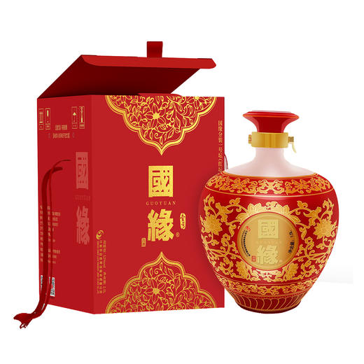 1.5L 52度国缘分装一号坛（红瓷坛-礼盒装） 商品图0