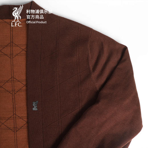 【官方正版】利物浦俱乐部 | 深棕针织开衫长袖秋冬简约保暖上衣 商品图3