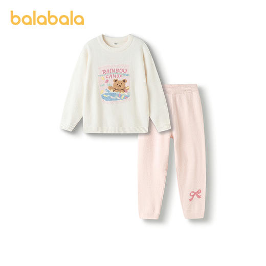 巴拉巴拉儿童家居服套装2025冬季女童睡衣保暖可外出 商品图4