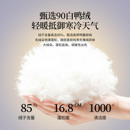 【年货节】熙世界90白鸭绒轻薄羽绒服女短款2025秋冬季新款菱格翻领保暖外套 商品图2