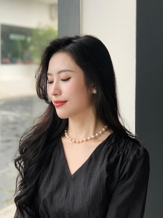 【百图lulu定制】【长公主连衣裙】V领 收腰 宫廷风 长袖连衣裙 商品图5