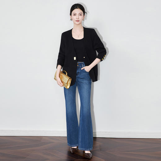 WL 2512706-轻奢金条扣子法式西装休闲宽松通勤外套 商品图1