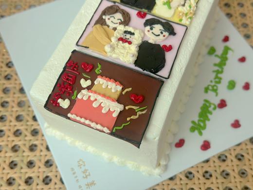 情侣手绘蛋糕四幅图图画可选（提前24小时预定） 商品图1