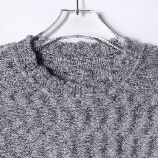 SDSA男士秋冬新款痞帅男装韩版简约纯色圆领针织衫百搭宽松毛衣 商品图1