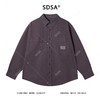 12475SDSA男士秋冬新款痞帅男装韩版休闲纯色口袋纽扣翻领长袖衬衫百搭 商品缩略图1
