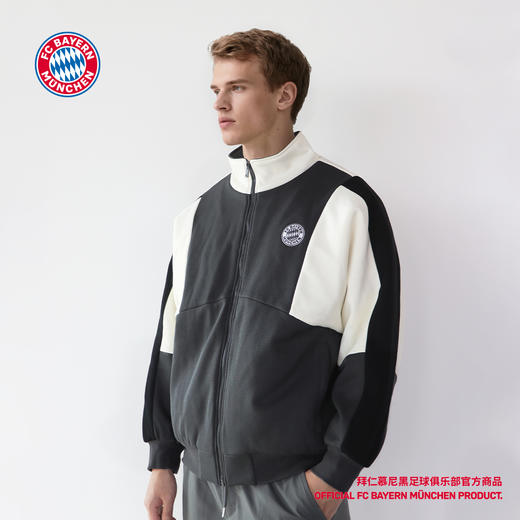 【官方正版】拜仁足球俱乐部丨秋冬新款拼色棉夹克保暖外套 商品图1