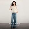 【09/26新品】熙世界法式镂空V领蕾丝衬衫套装女早秋吊带背心七分袖罩衫两件套 商品缩略图2